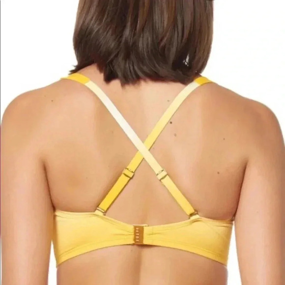 Bleu Rod Beattie Sunset Yel Ombre Ruched Bikini Top Size 38D Bottom Size 4 - Picture 4 of 11